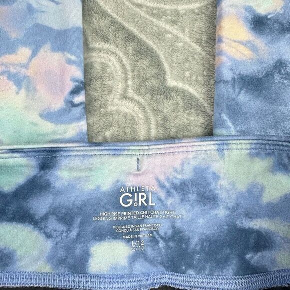 Athleta Girl High Rise Printed Chit Chat Leggings - Picture 4 of 4